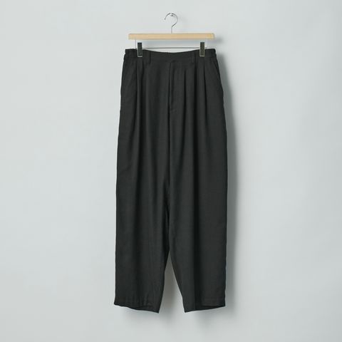 【残り一点】Rayon Silk Flannel Wide Easy Trousers