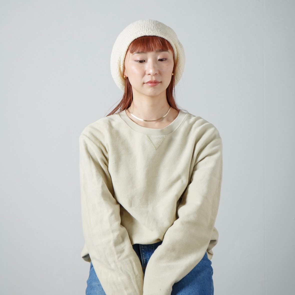 【残り一点】Curling Yarn Beret