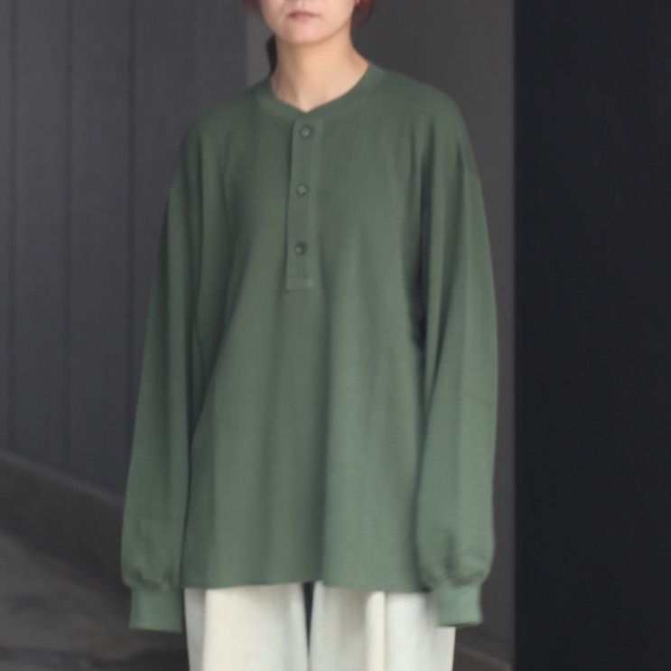 【残り一点】Waffle Henry Neck L/S T-Shirts
