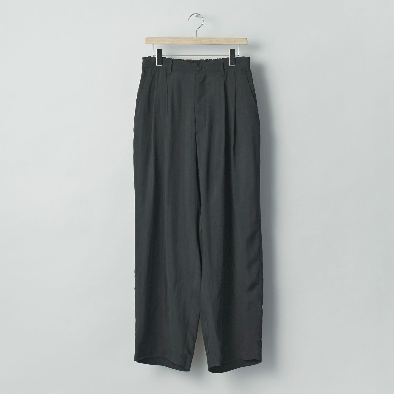 【残りわずか】Cupro Fibril Wide Easy Trousers