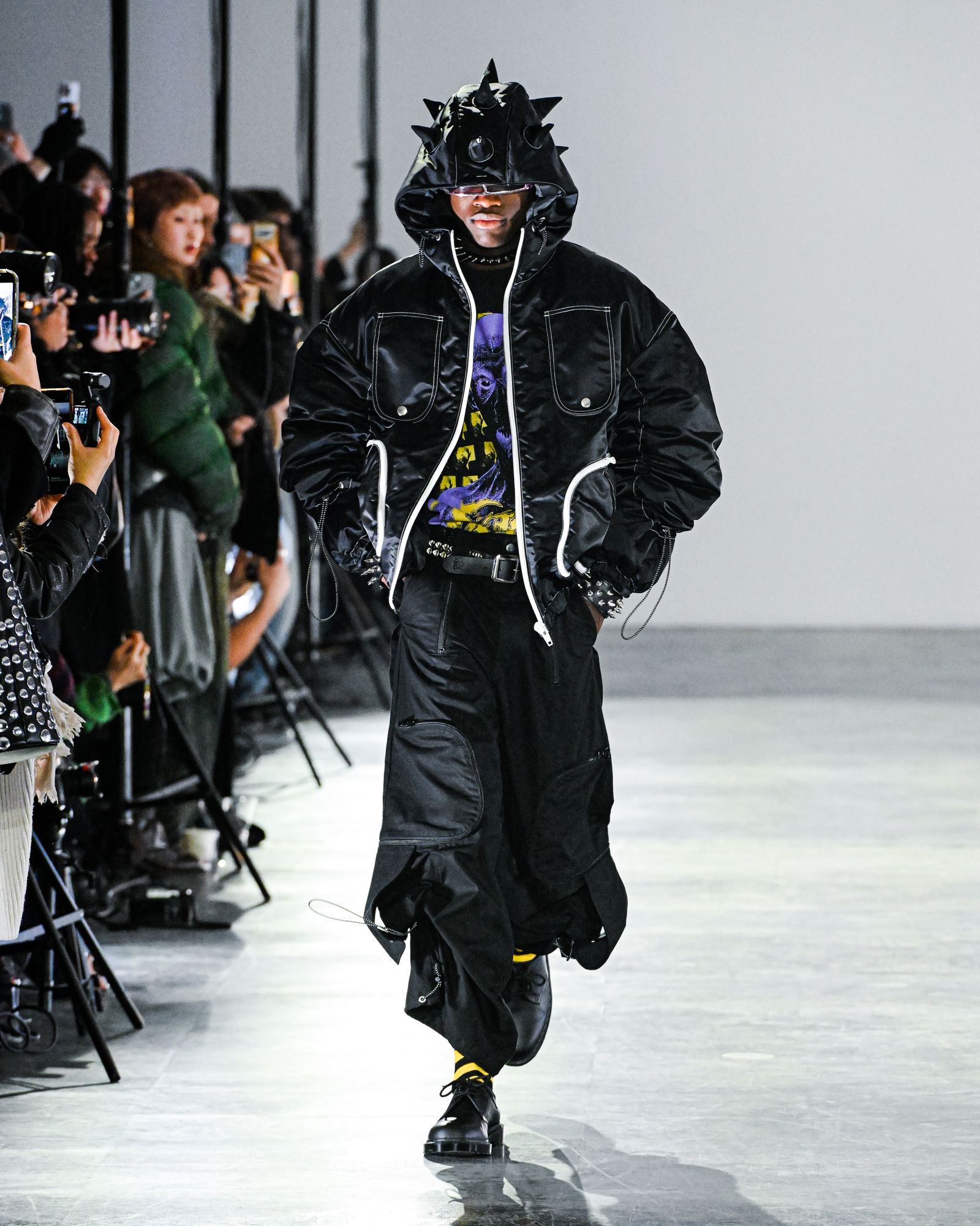 ペイントチェックコート　レジェンダdoubletラフシモンズKIDILL KIDILL 【値下げ】KLIDILL 22AW「Riders Coat MixTartanCheck