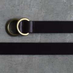 【再販売通知受付可能】Ring Belt Slim(BROWN×GOLD)