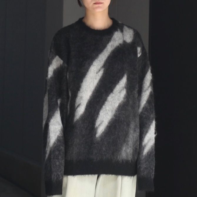 【残り一点】Kid Mohair Jacquard Sweater