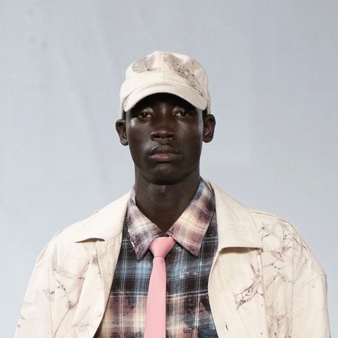 【残り一点】Beige Botanical Dyed Baseball Cap