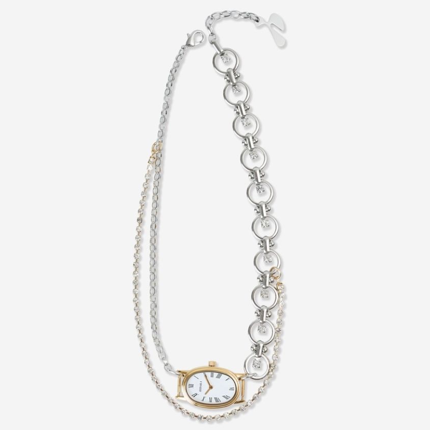 【残り一点】Legacy Watch Necklace(SILVER×GOLD)