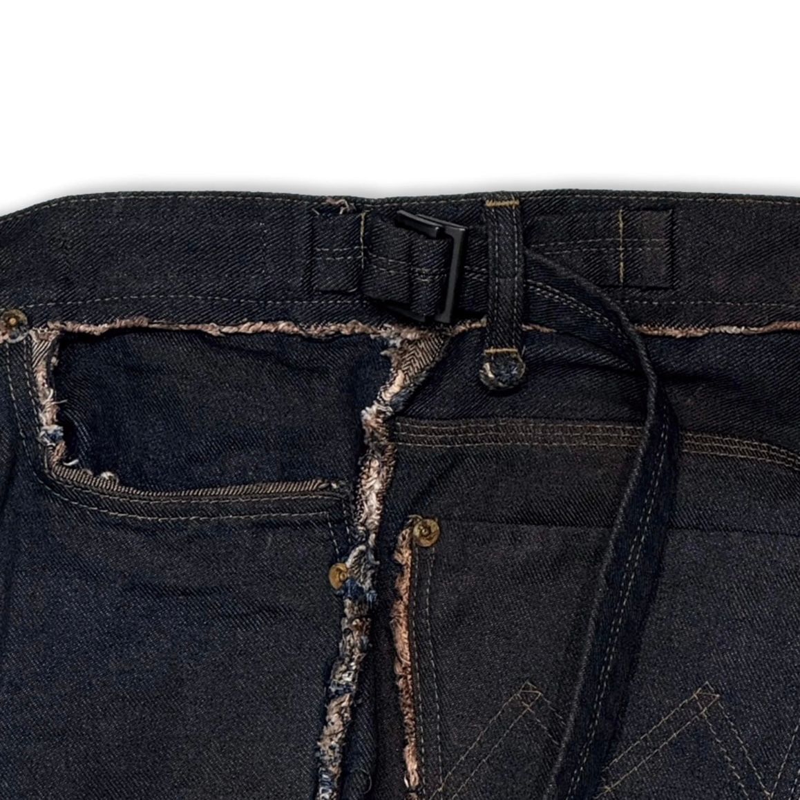 【残りわずか】Slash Seam Twist Cargo Jeans(PERSIMMON TANGY DYED)