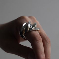 【お取り寄せ注文可能】Twist Angle Ring(SILVER×GOLD)