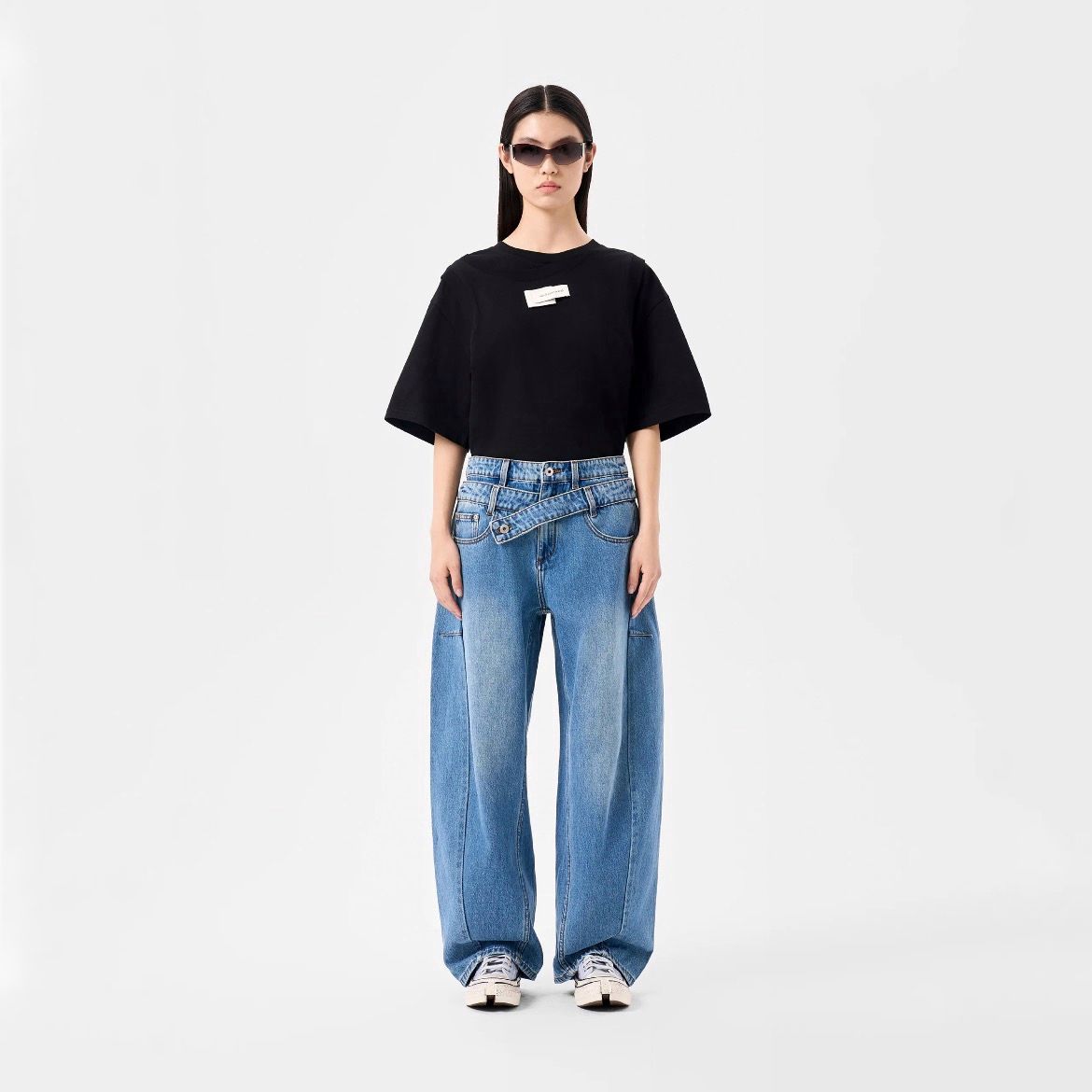 【残り一点】Double Waist Denim Trousers