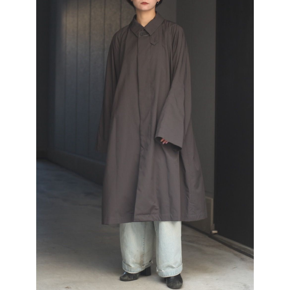 ATON - 【残り一点】Vintage Nylon Twill Balmacaan Coat | ACRMTSM 