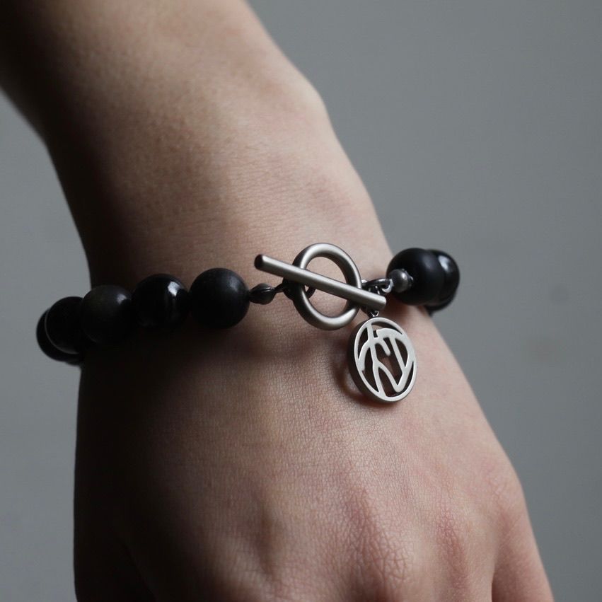 【お取り寄せ注文可能】Juzu Bracelet(BLACK×SILVER)