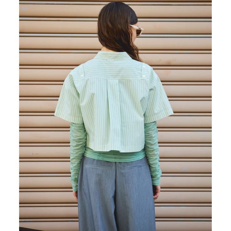 【残り一点】Button Slit Short Shirt