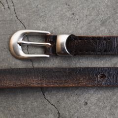 【再販売通知受付可能】2cm Braided Belt(VINTAGE BLACK)