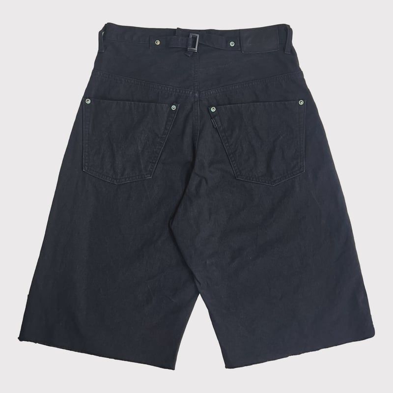 【残り一点】Cut Off Heavy Short Wide Jeans(AGED CANVAS)