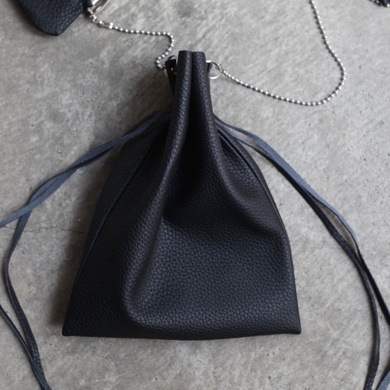 【残り一点】Chain Pouch & Frame Purse(ODD_COW SHRINK)
