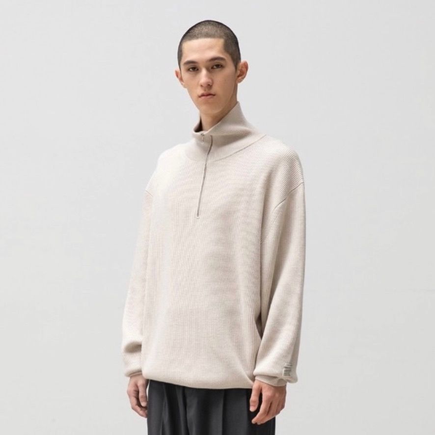 【残り一点】Volume Half Zip Up Knit