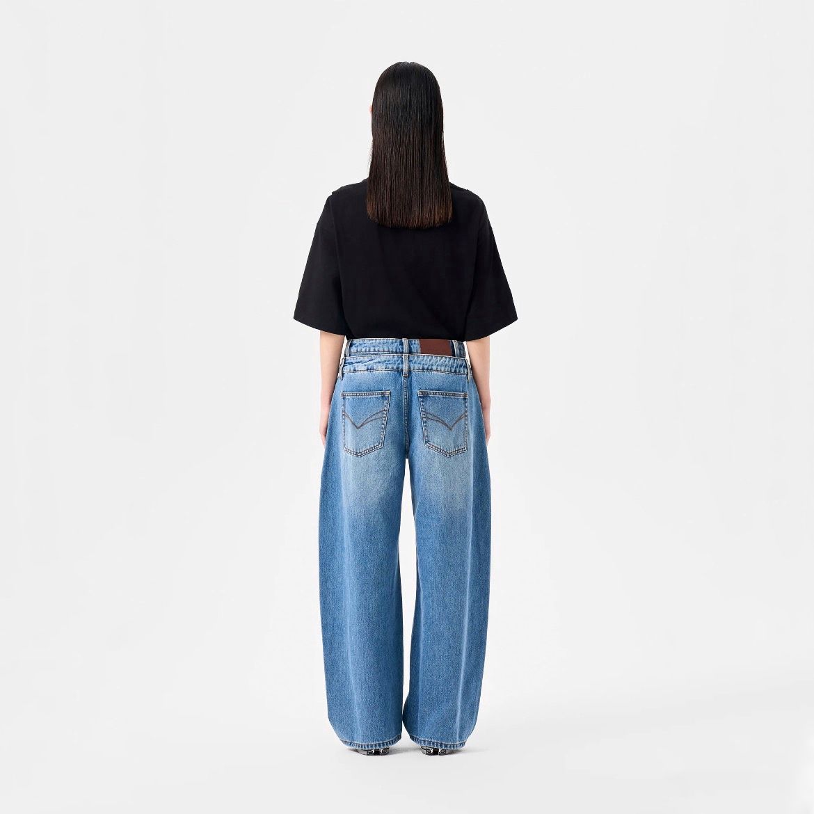 【残り一点】Double Waist Denim Trousers