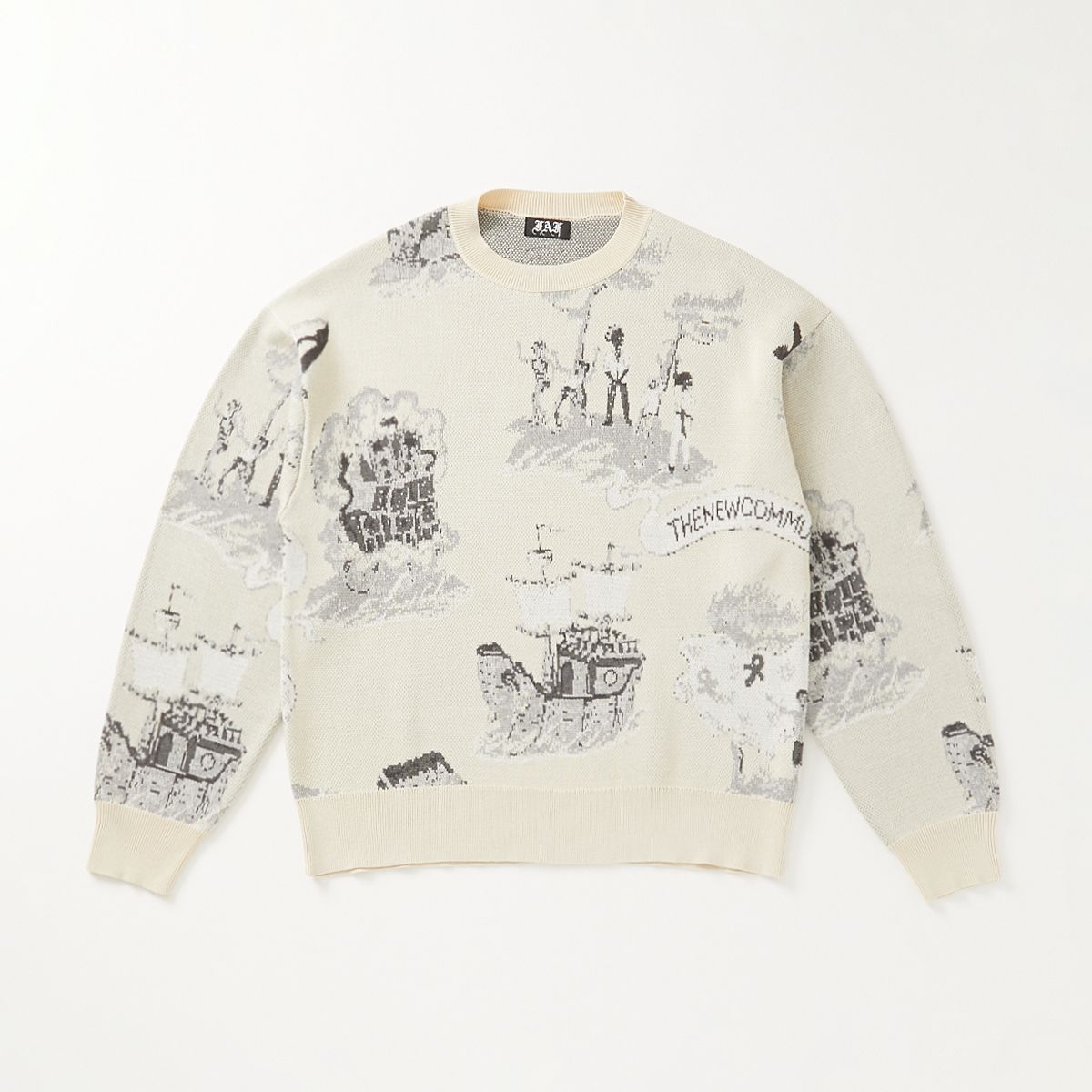 【残り一点】Newcommune Island Jaquard Knit