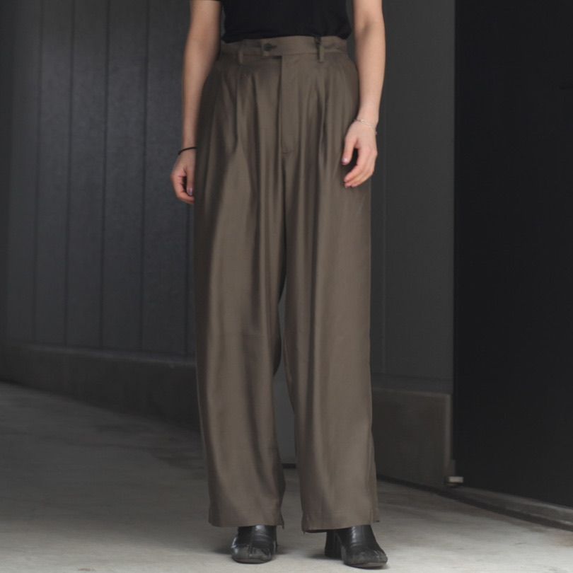 stein - 【残りわずか】Cupro Wide Easy Trousers | ACRMTSM ONLINE STORE