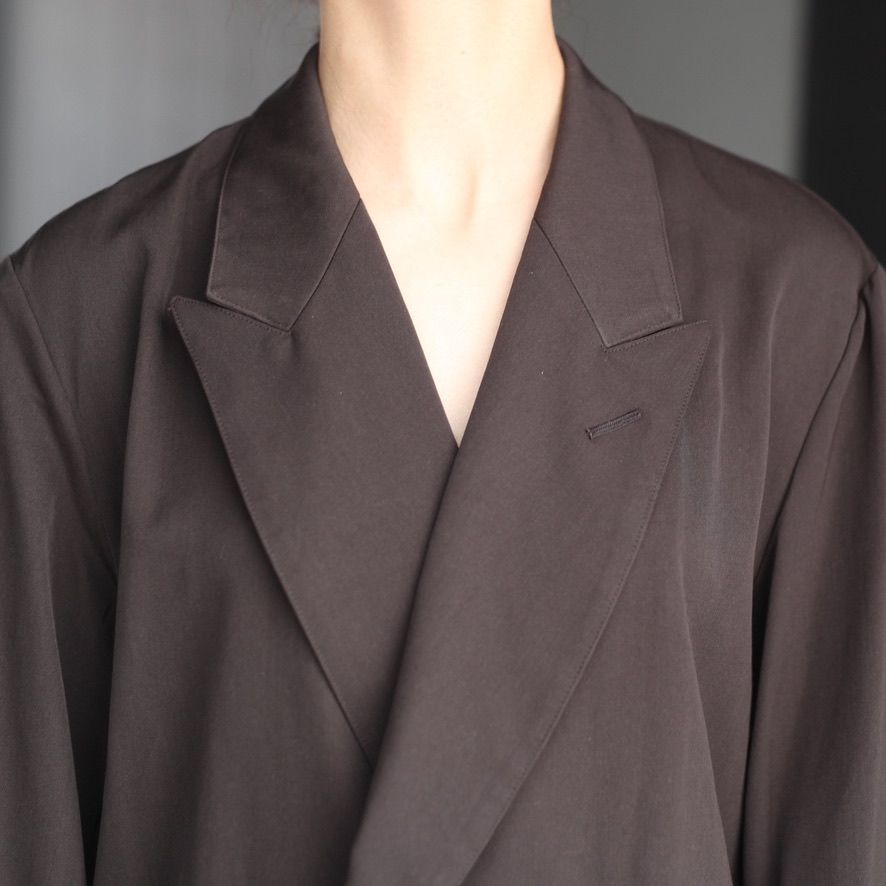 【残り一点】Wool Washer Twill Double Breasted Jacket