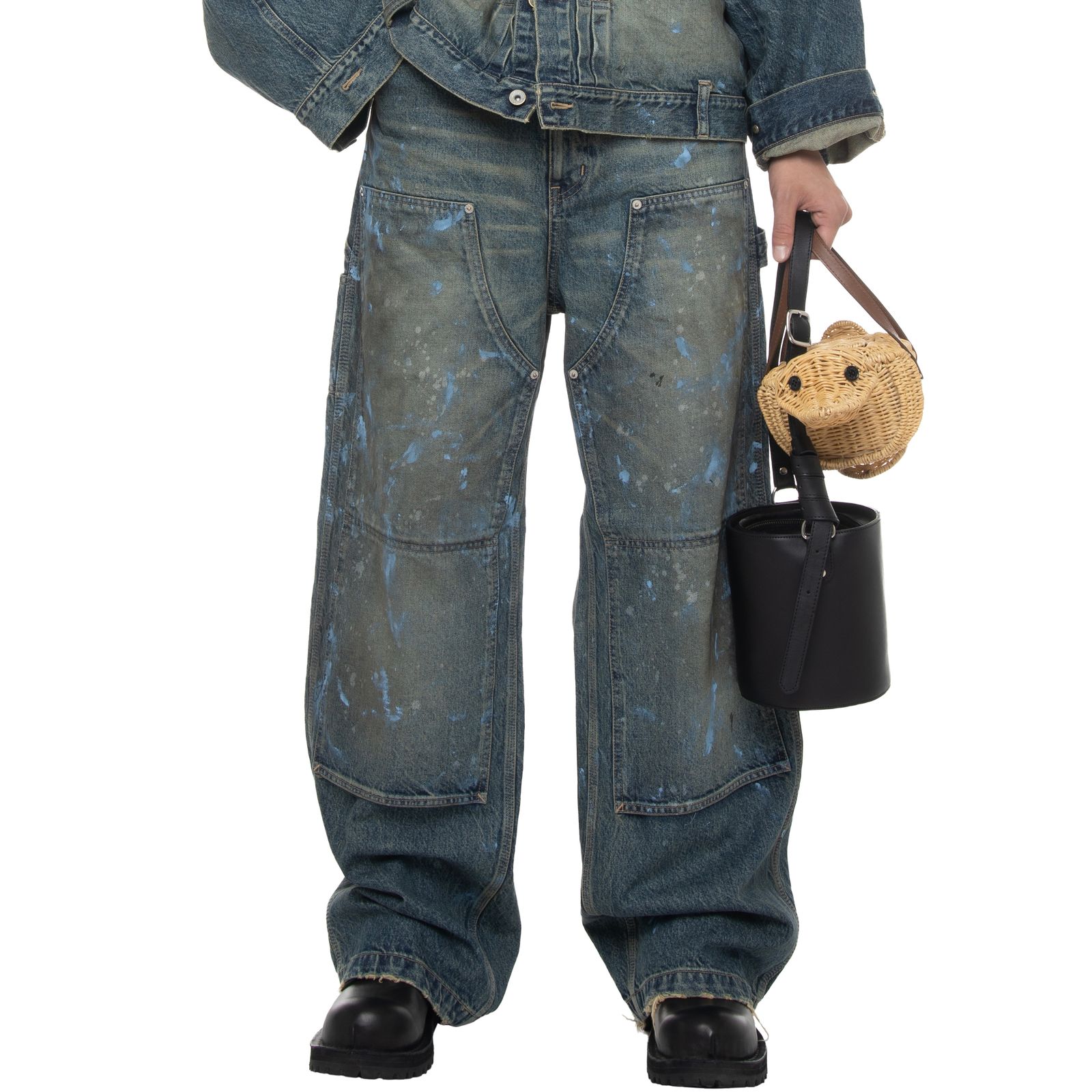 【残り一点】"Paint" Painter Denim Pants