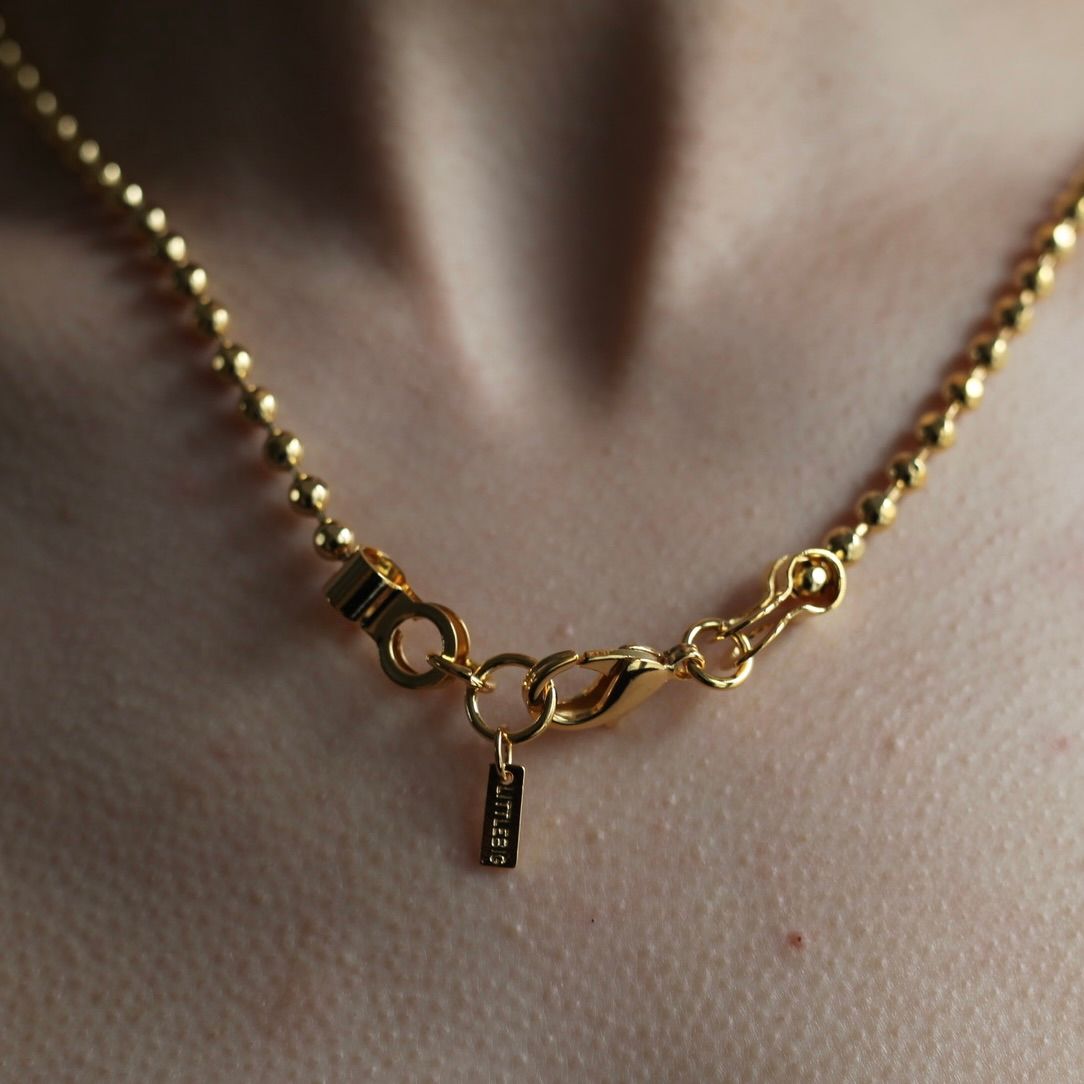 【残りわずか】Cutting Ball Necklace(GOLD)