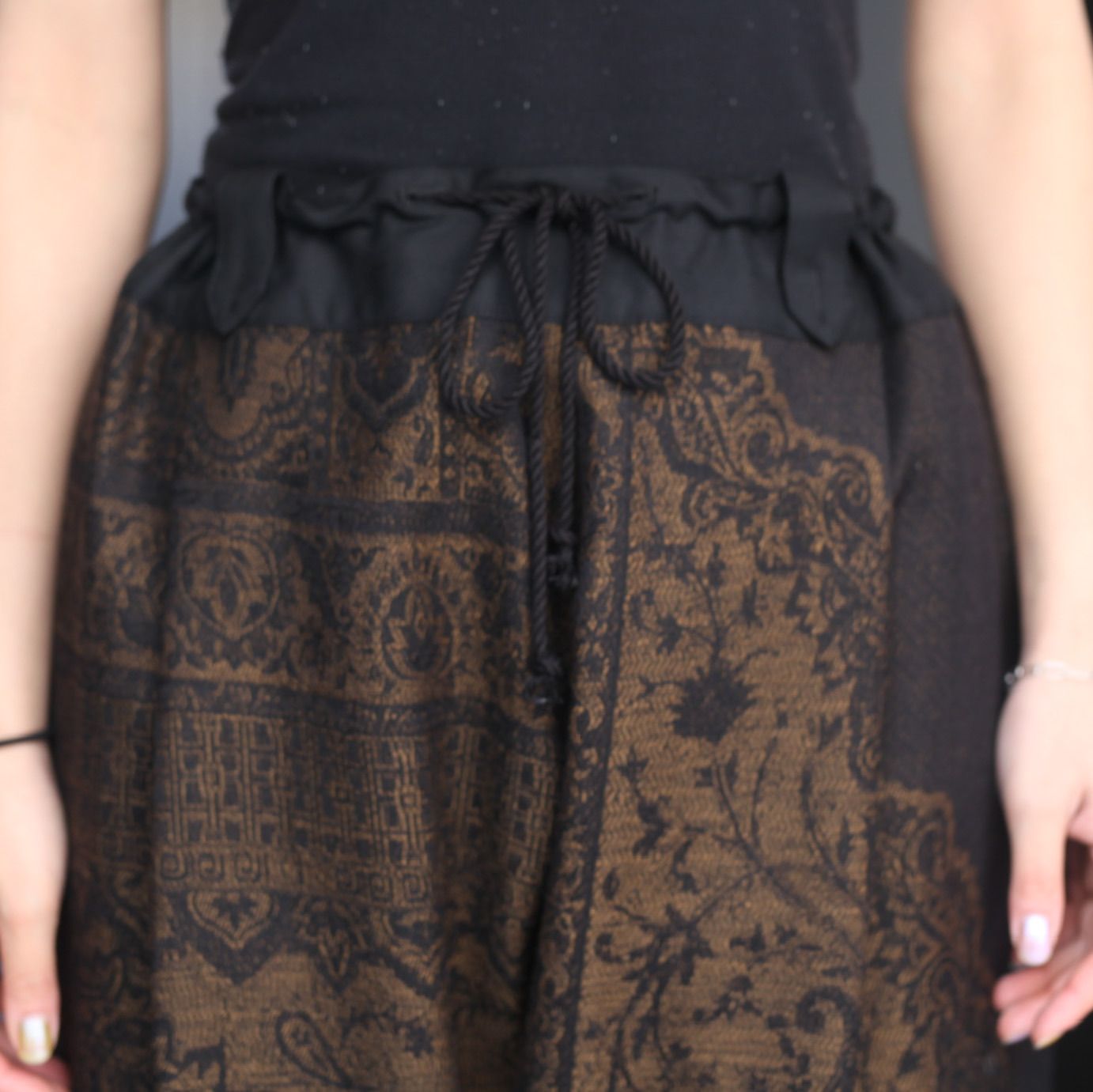 YANTOR - 【残りわずか】Tibetan Paisley Jacquard Himo Pants 