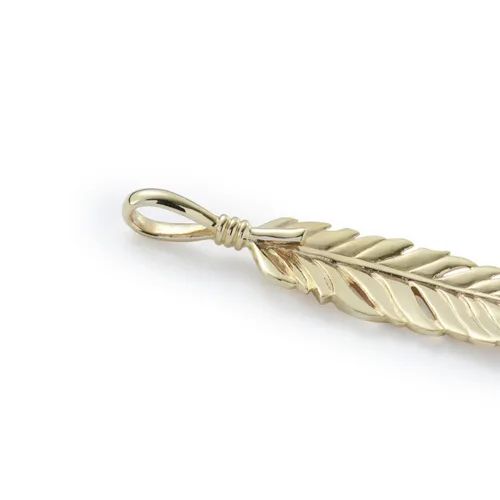 【お取り寄せ注文可能】Eagle Feather M(K10 YELLOW GOLD)