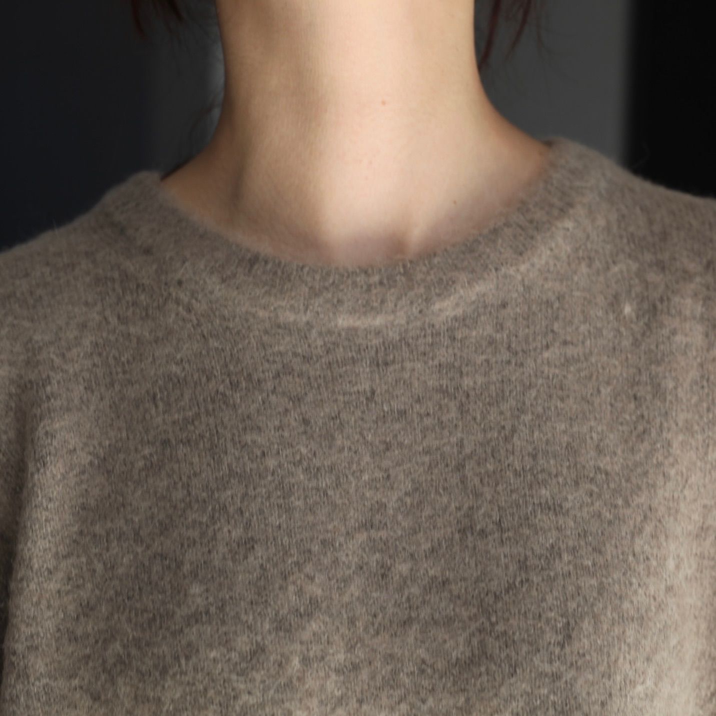 【残り一点】Wool/Alpaca Milled Knit Crew Neck LS