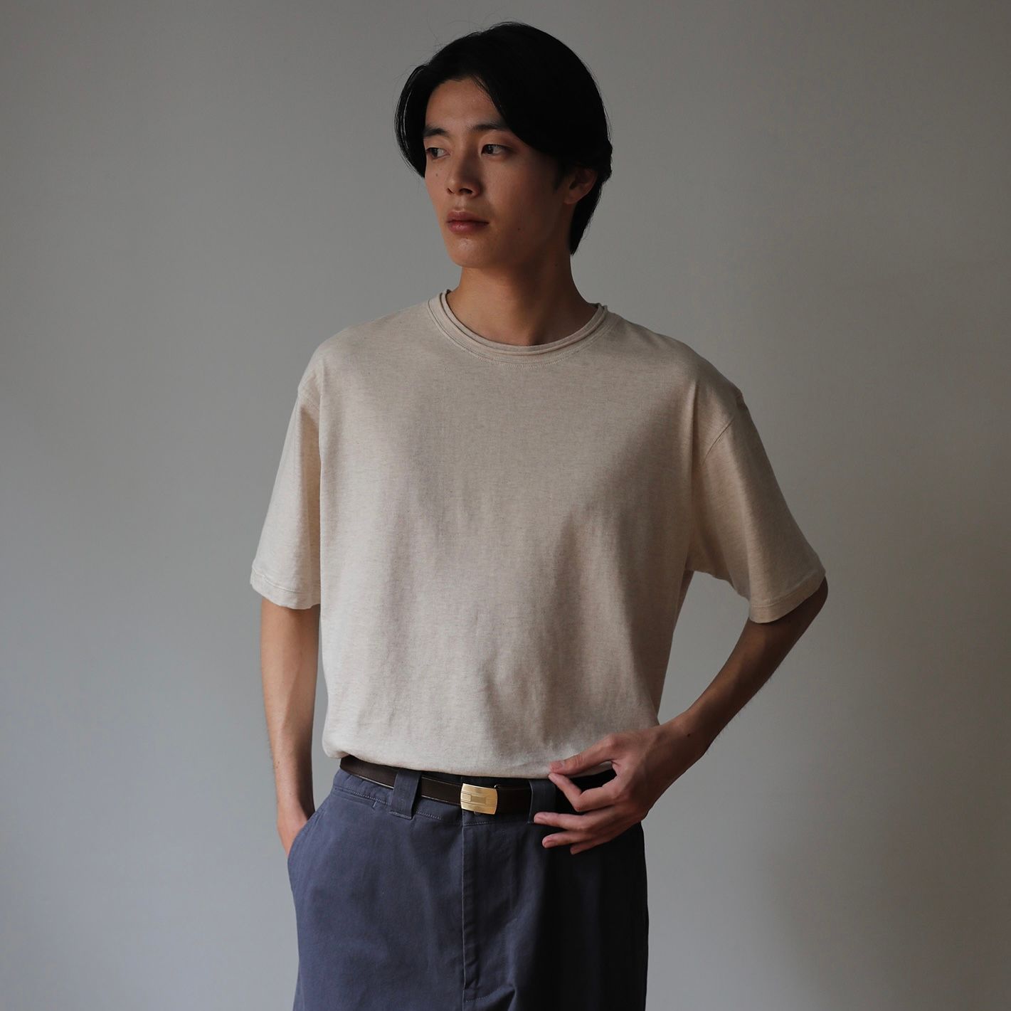 【残り一点】Library Raw-Edge Tee