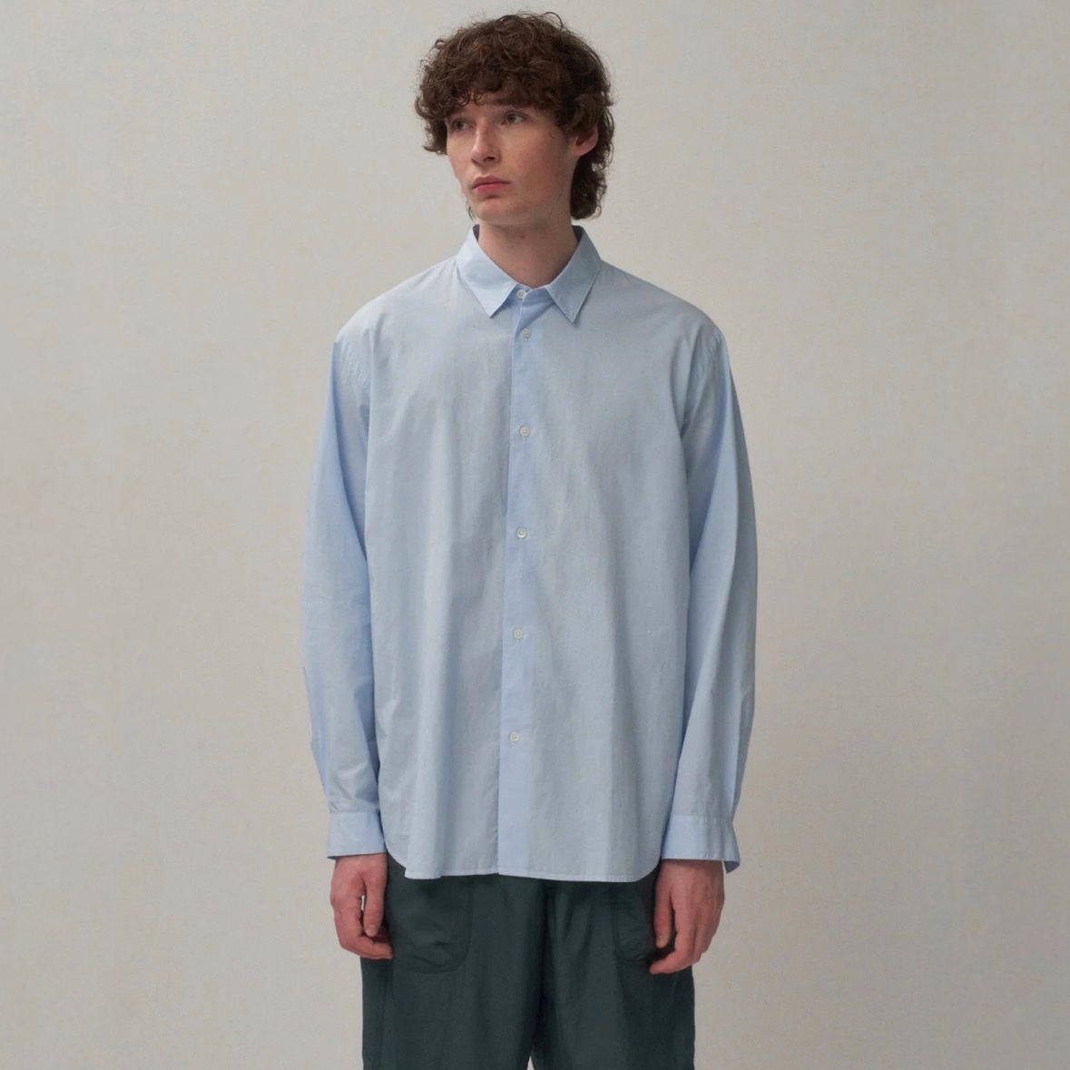 【残り一点】Shrink Cotton Lawn Oversized Shirt