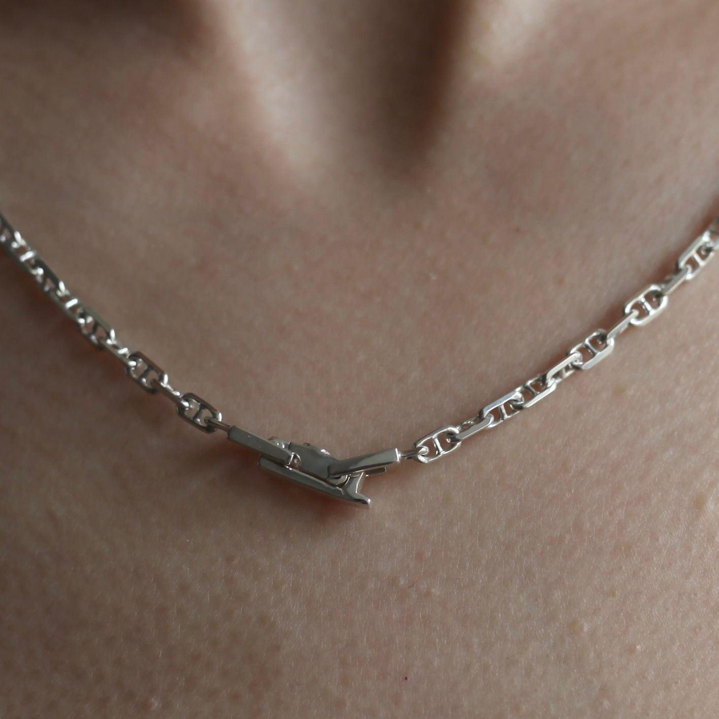 【残り一点】Center Anchor Chain Necklace(SILVER)