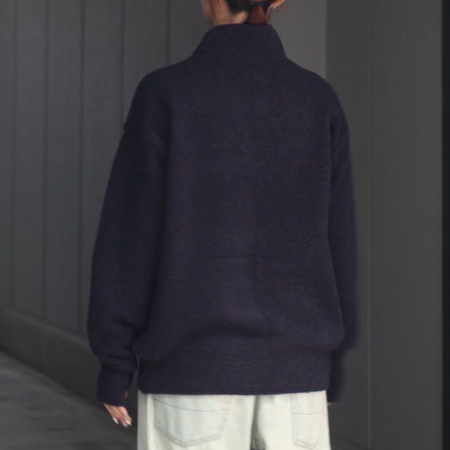 【残り一点】Boucle Half Zip Pullover