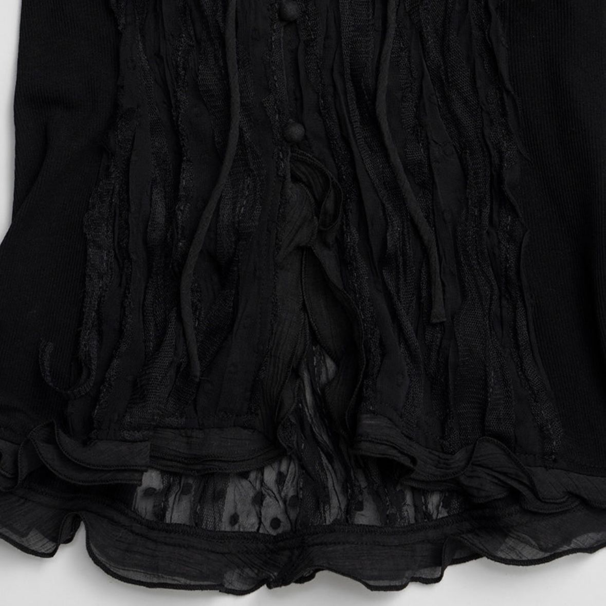 【残り一点】Sheer Dot Slim Shirt