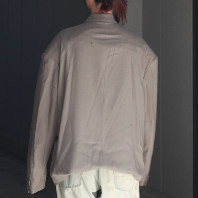 【残り一点】Round Big Shoulder Wool Serge Jacket