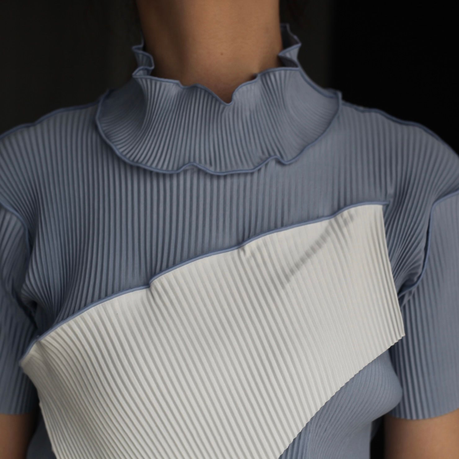 【残り一点】Todo Wave Top Short Sleeve High Neck