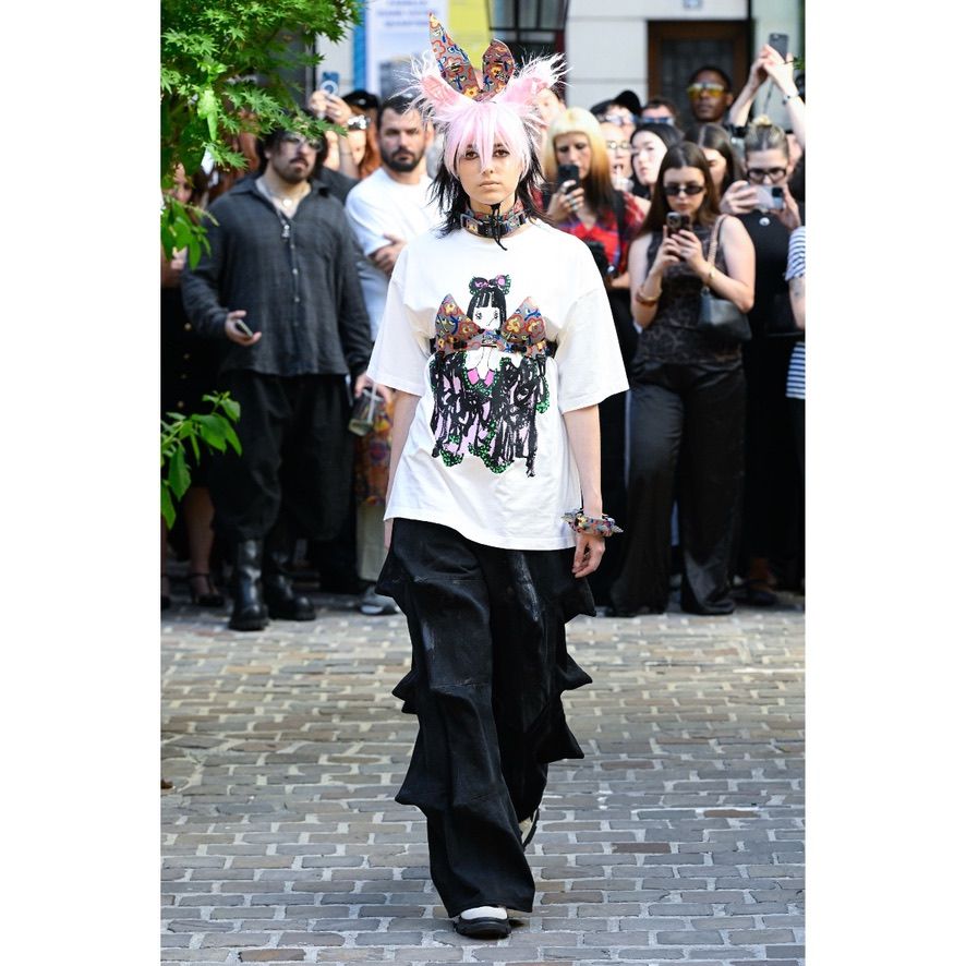 【残り一点】Louise Ribbon T-Shirt Bio Washed