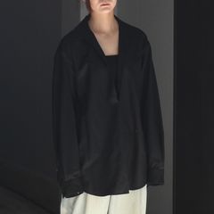 【残りわずか】Wool Flannel Oversized Skipper Shirt