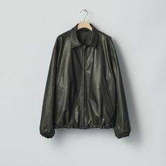 【再販売通知受付可能】Lambs Leather Light Zip Jacket