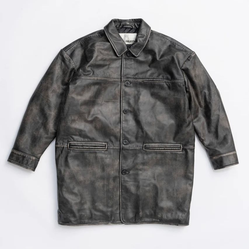 【残り一点】Padded Leather Car Coat