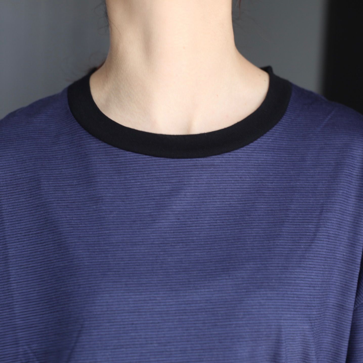 【残り一点】36G Wool Stripe L/S Tee