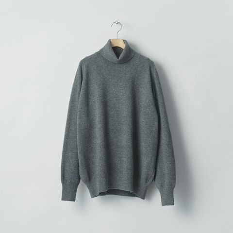 【残りわずか】Extra Fine Wool Knit Turtle Neck LS