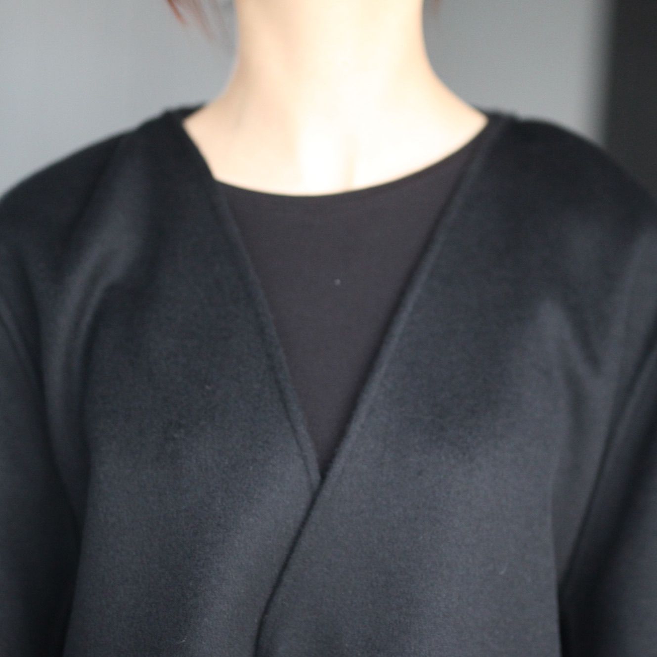 【残り一点】Wool Cashmere Beaver Reversible Stole Jacket