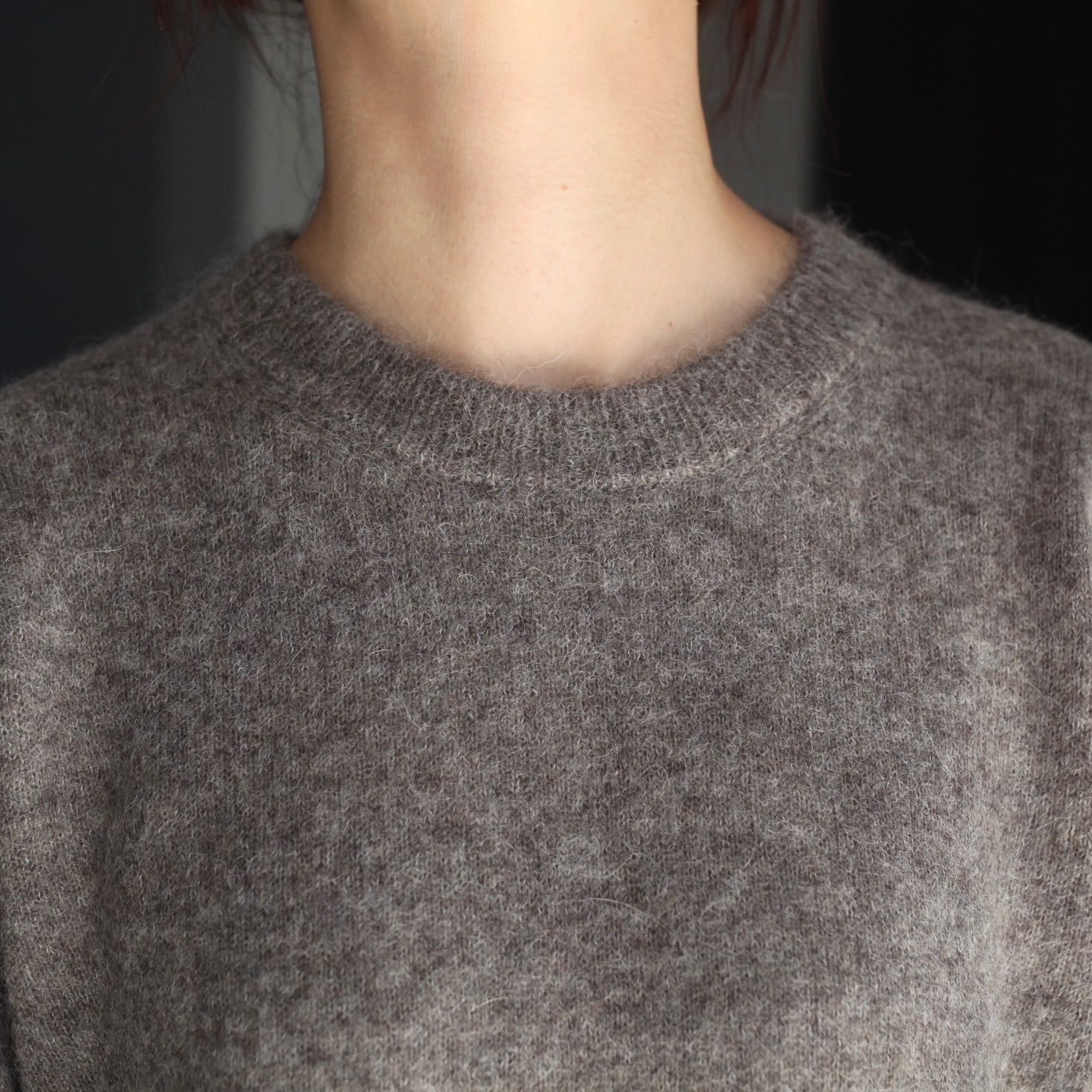 【残りわずか】Wool/Alpaca Knit Crew Neck LS
