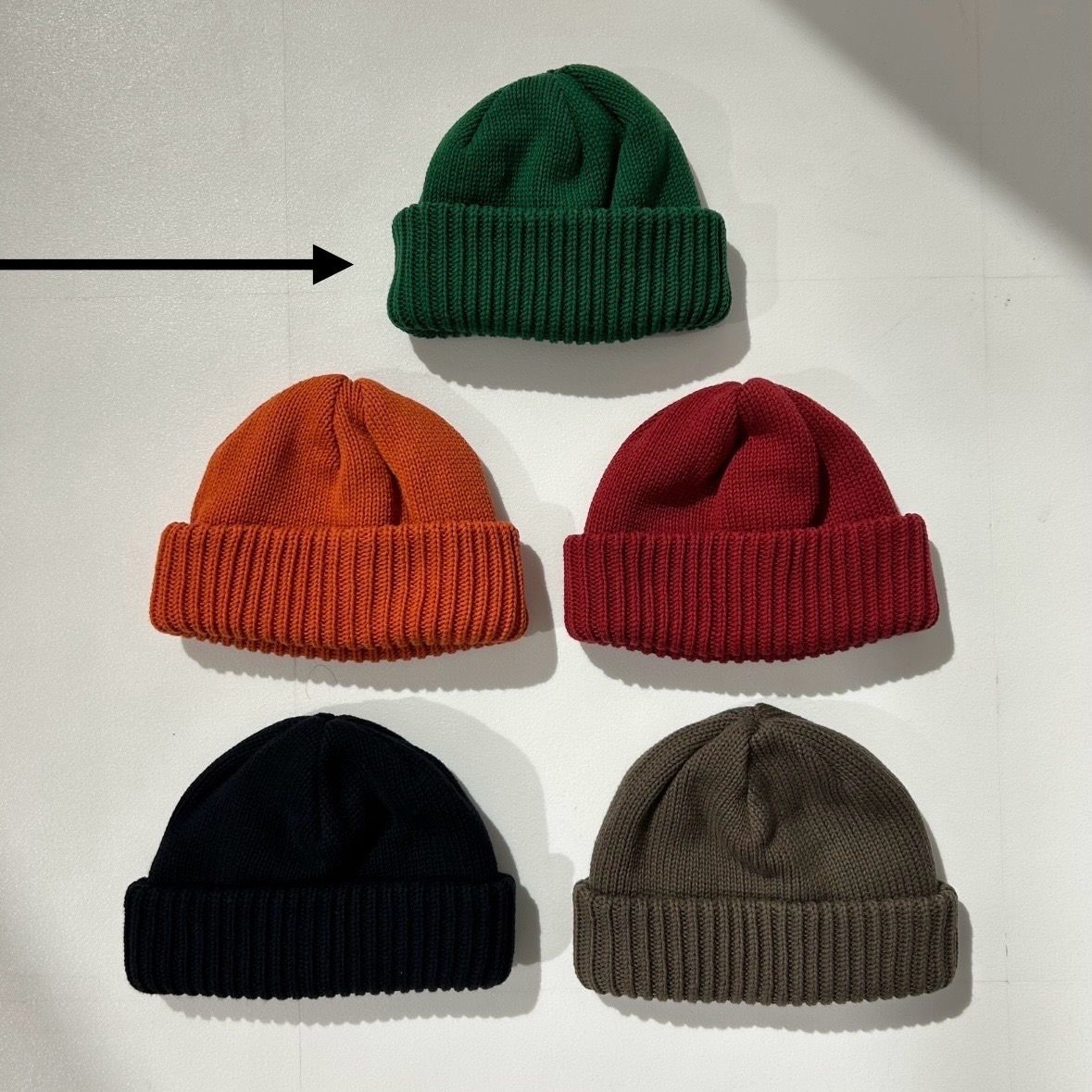 【再販売通知受付可能】Knit Cap(GREEN)