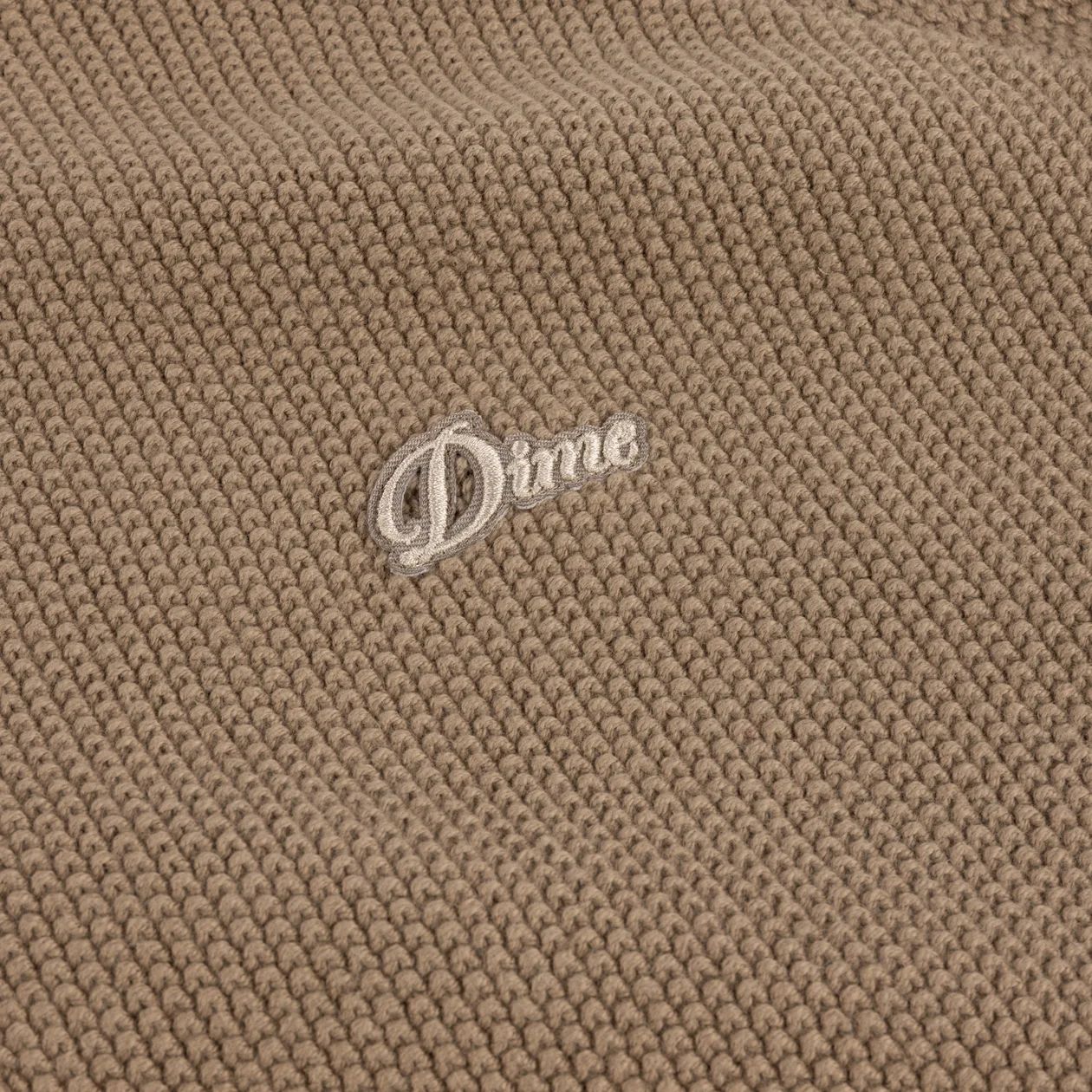【残り一点】Knitted Pique Zip Sweater