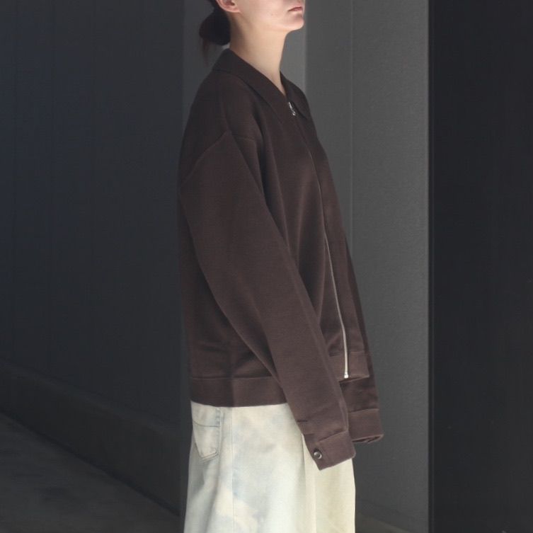 【残り一点】Co/Wo Moss Stitch Zip Blouson