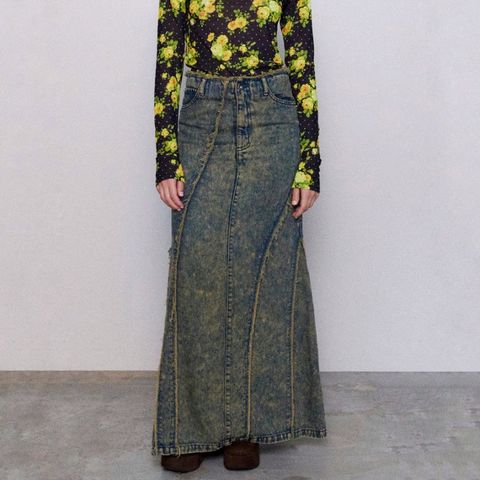 【残り一点】Cellulose Denim Maxi Skirt