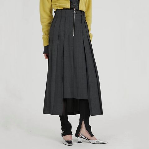 【残り一点】Irregular Pleated Skirt