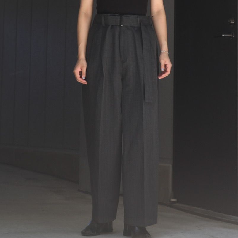 stein - 【残りわずか】Belted Wide Straight Trousers | ACRMTSM 