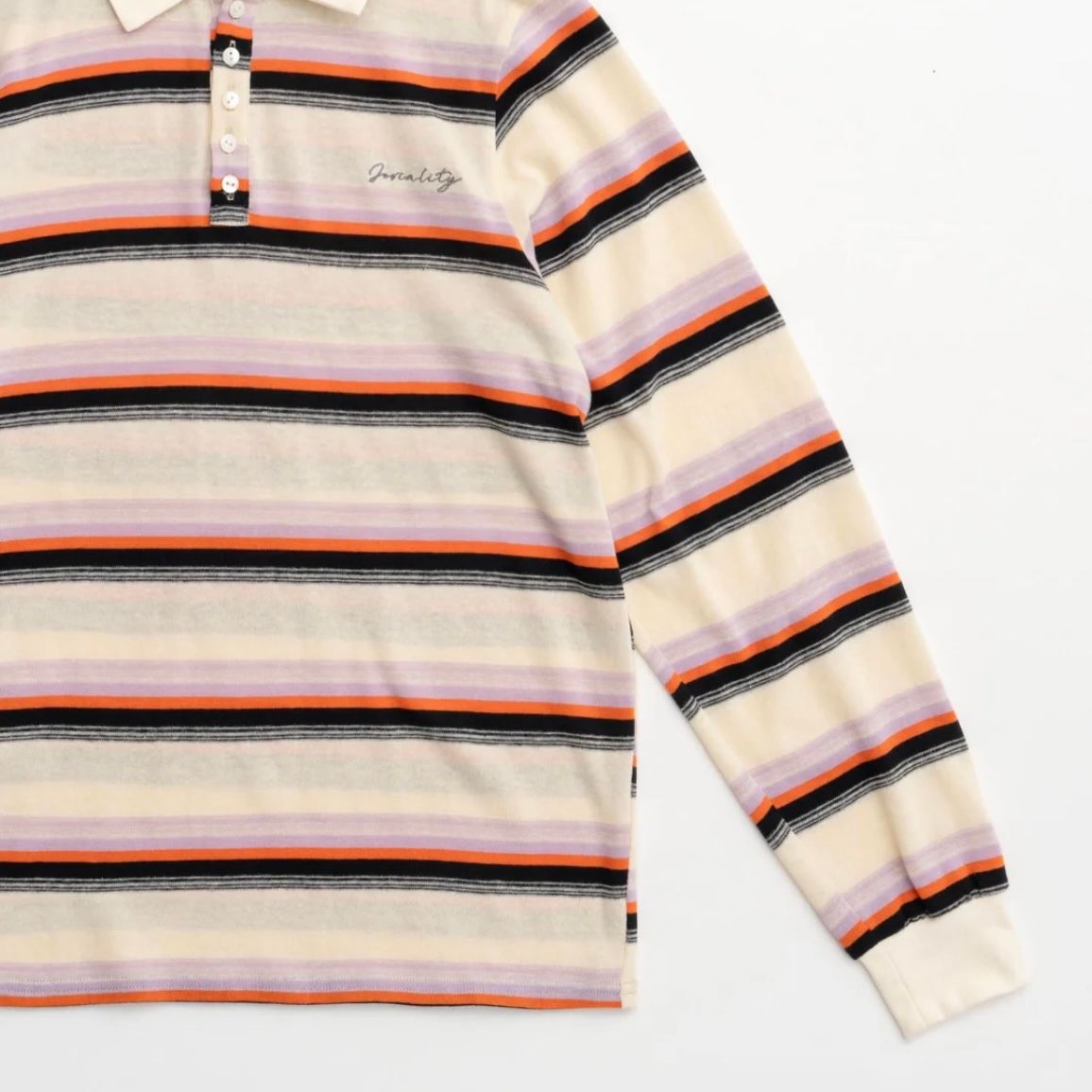MAISON SPECIAL - 【残り一点】Multi Border Polo Shirt